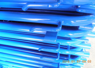 Portable Crowd Control Barriers South Africa With Blue Color Coated Flat Leg