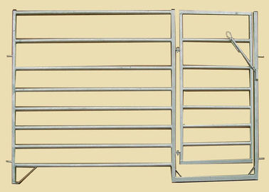 Heavy Duty Portable Sheep Yard Panels Carbon Steel 6 Rail Oval Tube 40X70MM