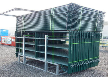 Heavy Duty Portable Sheep Yard Panels Carbon Steel 6 Rail Oval Tube 40X70MM